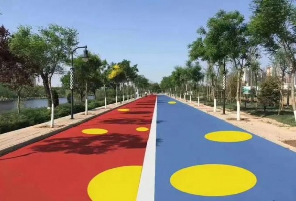 彩色瀝青透水路面